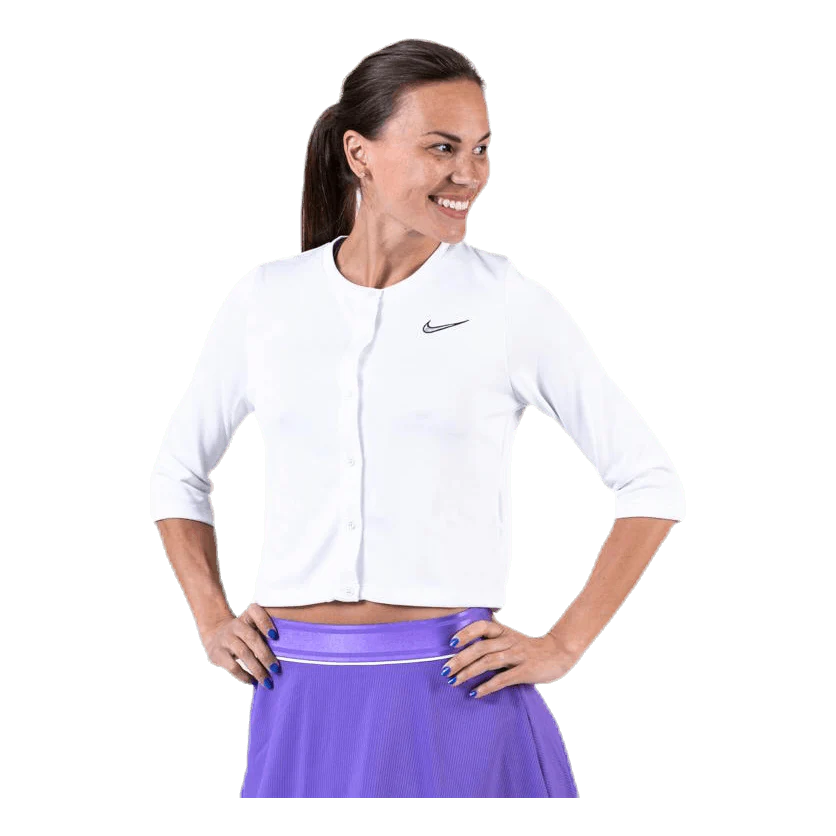 Court Cardigan White/Black
