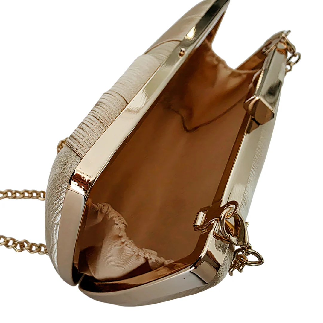Cartera crossbody Laia para mujer color dorado - Imagen 5