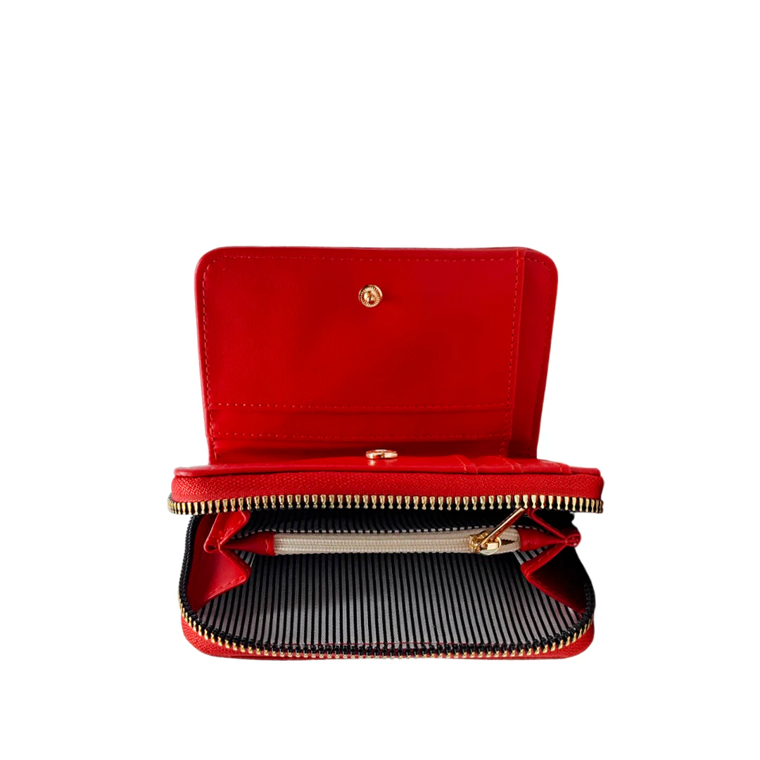 Billetera Karli para mujer color rojo - Imagen 5