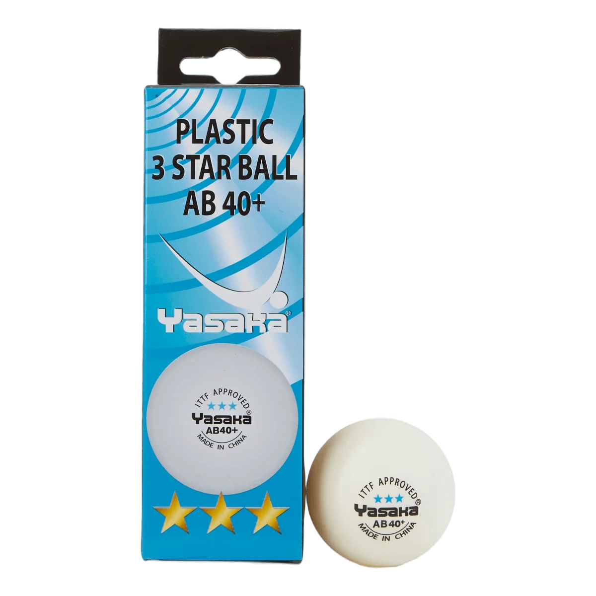 Yasaka Xxx Ab 40+ 3-pack White