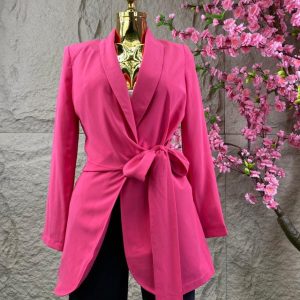 BLAZER TIPO VESTIDO CRUZADO ROSA