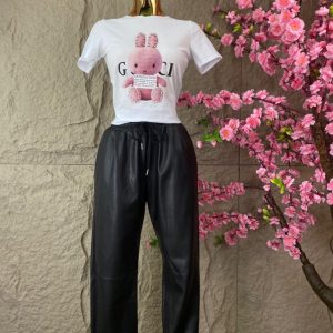 PANTALON DEPORTIVO DE VINIPIEL NEGRO