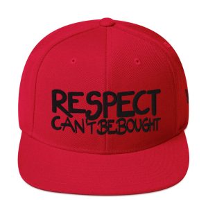 Gorra Papijohn® snapback Respect Can,t Be Bought