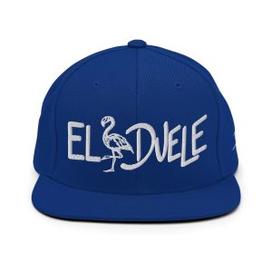 Gorra snapback Papijohn® Flamenco bordado Blanco 3D