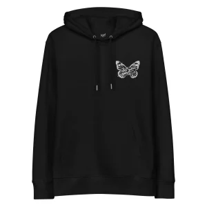 Hoodie Firma Mariposa Bordada Universo Papijohn® Eco
