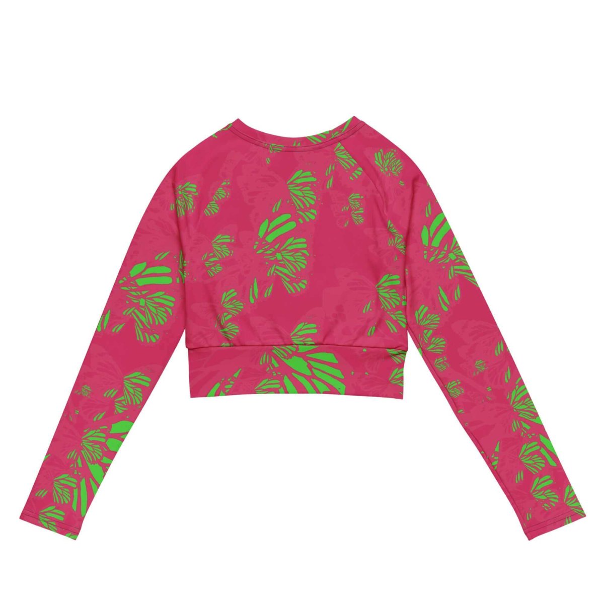 Crop top Papijohn® Attitude neón pink poliéster reciclado - Imagen 3
